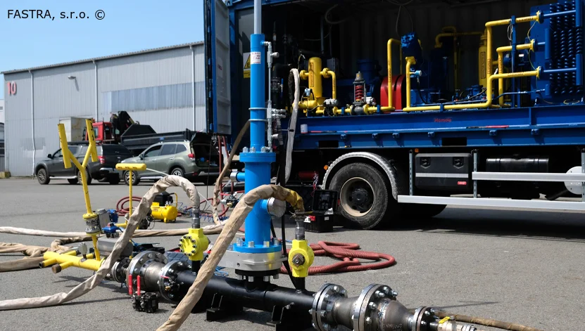 Testování systému přečerpávání VTL zemního plynu ve spolupráci s HOMOLA a.s.